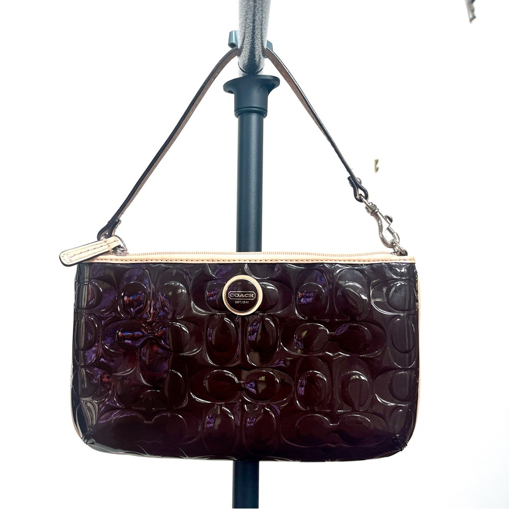 Coach Chocolate Brown Patent Leather Purse